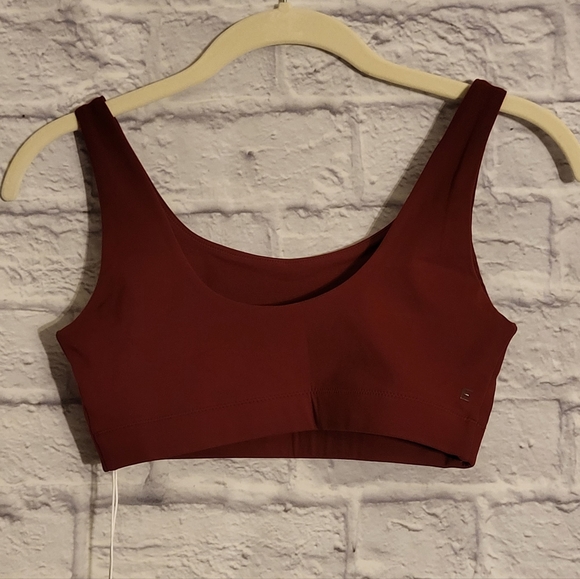 NWT Everlane The Performance Bra in Dark Red - Picture 8 of 13